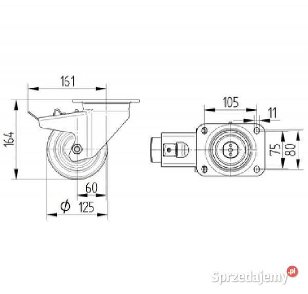 Koła z poliamidu do dużych obciążeń Kamionna