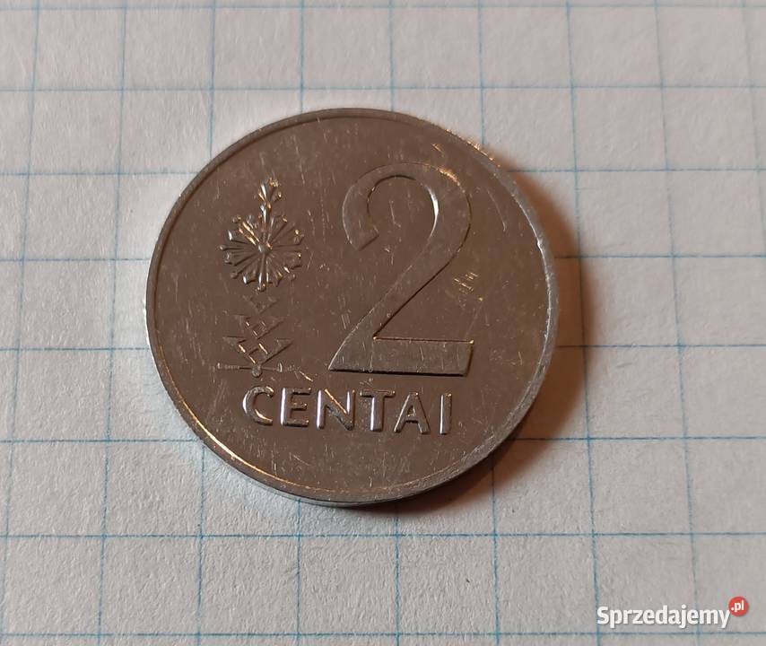 2 CENTY 2 CENTAI 1991 LITWA sprzedam