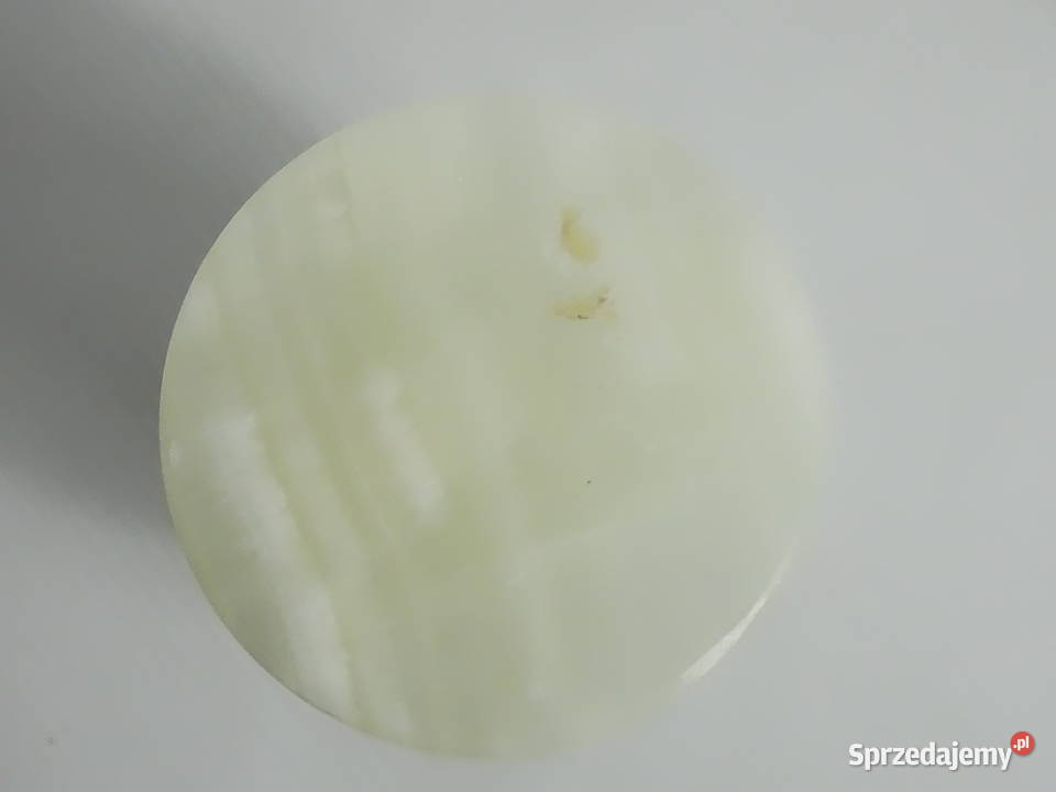 Elegancki wazon z naturalnego onyksu 20 Vintage Biłgoraj