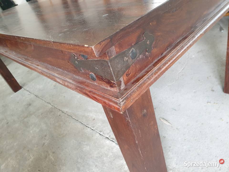 Stylowy Stół krzesła drewno egzotyczne