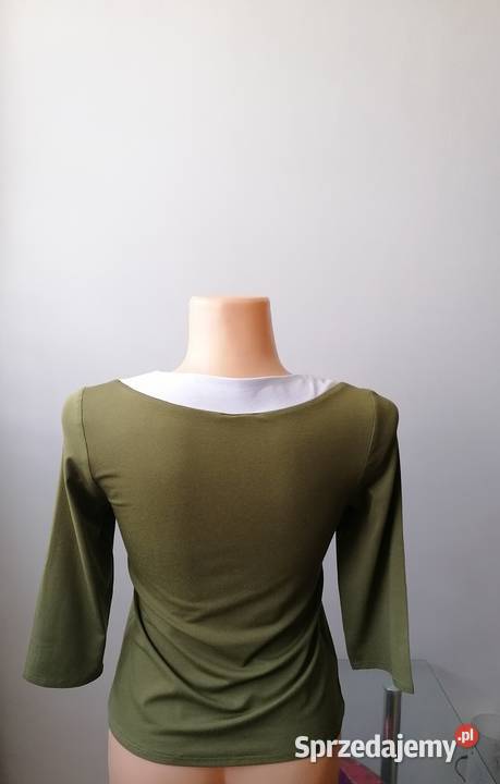 NOWA DAMSKA BLUZKA KHAKI RĘKAW 34 R40 3/4 Łódź