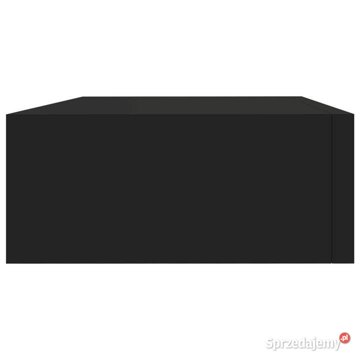 Półka ścienna z szufladą czarna 40 x 235 x 10 mazowieckie