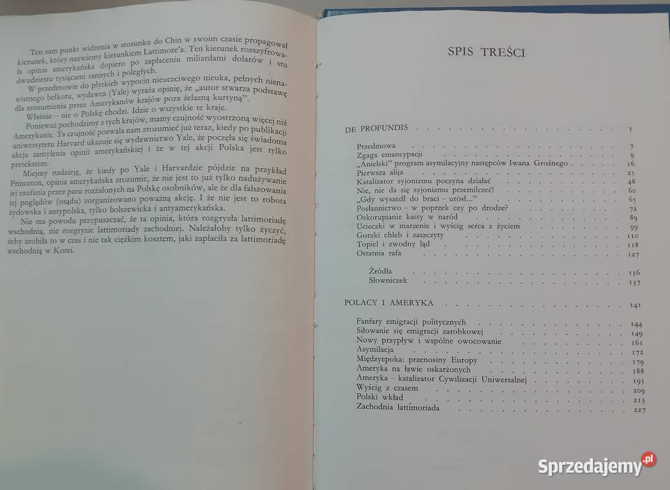 Melchior Wańkowicz De Profundis Polacy i Ameryka ISBN 8370211437 Koźminek