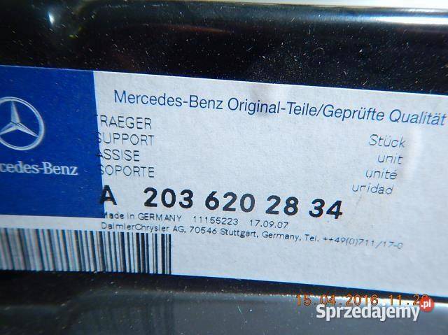 WZMOCNIENIE ZDERZAKA PRZÓD PRAWE CLK KLASA W209 Motoryzacja