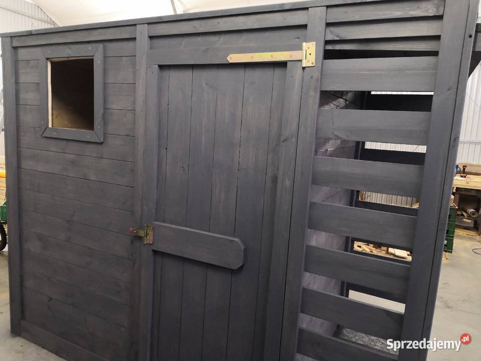 Domek ogrodowy narzędziowy drewutnia stolik wielkopolskie Kawnice