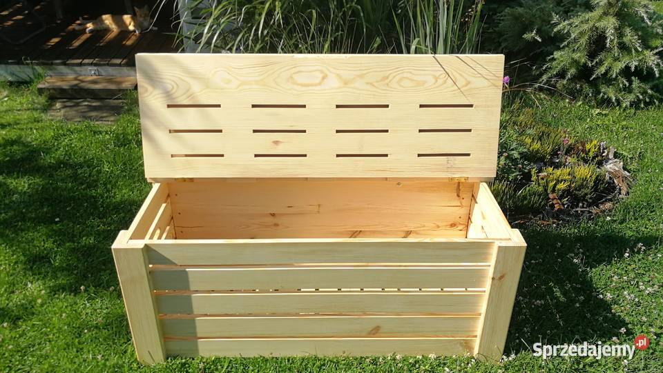 Skrzynia ze składanym oparciem ławka z Radków