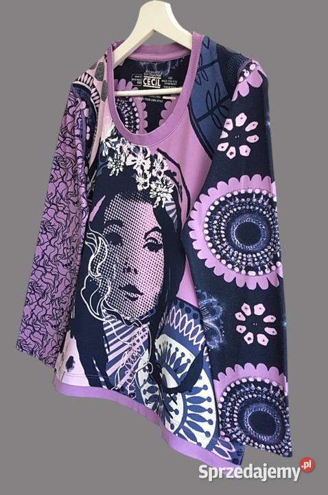 Damska fioletowa dresowa bluza z długim rękawem Rozmiar 38(M) Chrzanów