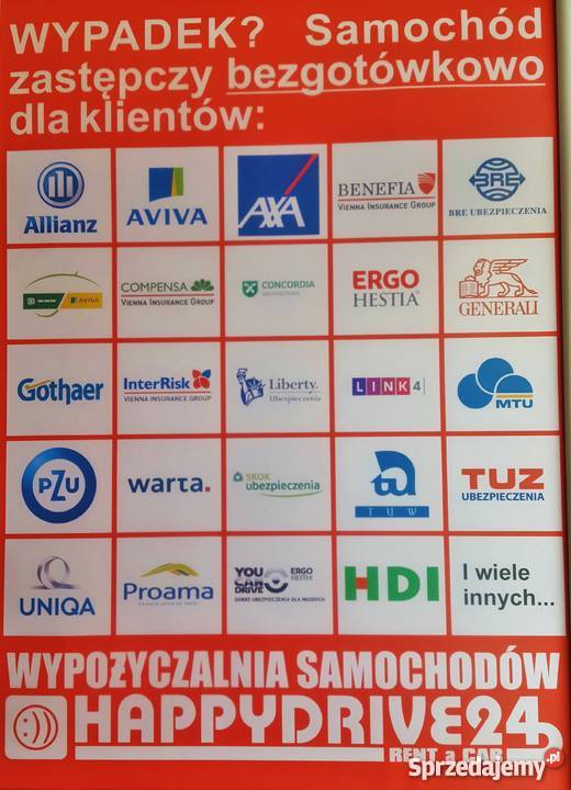 Wypożyczalnia samochodów Grudziądz Happy Drive wynajem auta