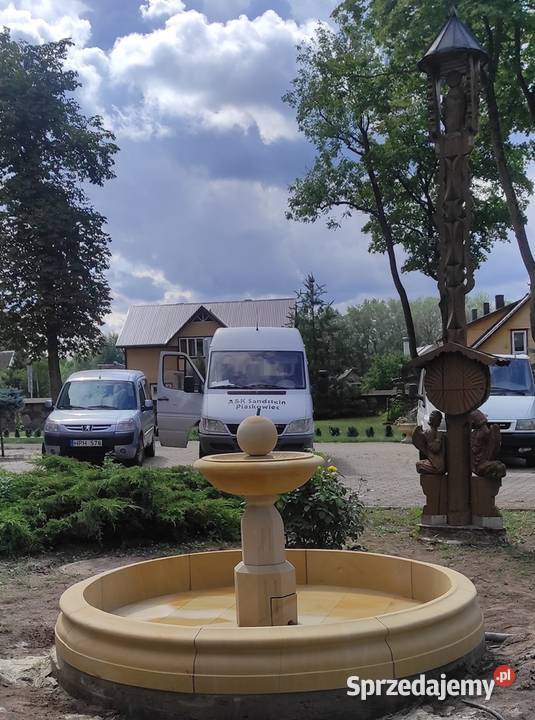Fontanna ogrodowa z piaskowca naturalnego dolnośląskie Kamienna Góra sprzedam