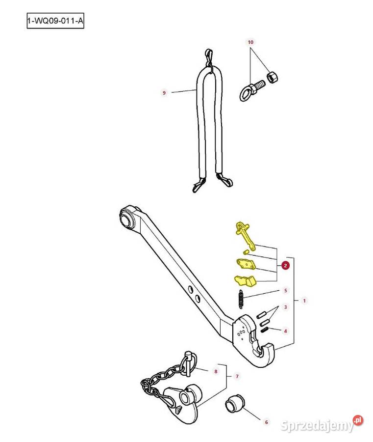 Zestaw naprawczy haka kat2 Massey Ferguson Białystok