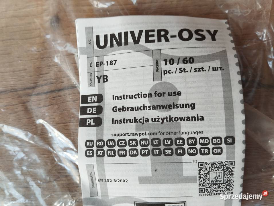 Zestaw gogli i nauszników ochronnych