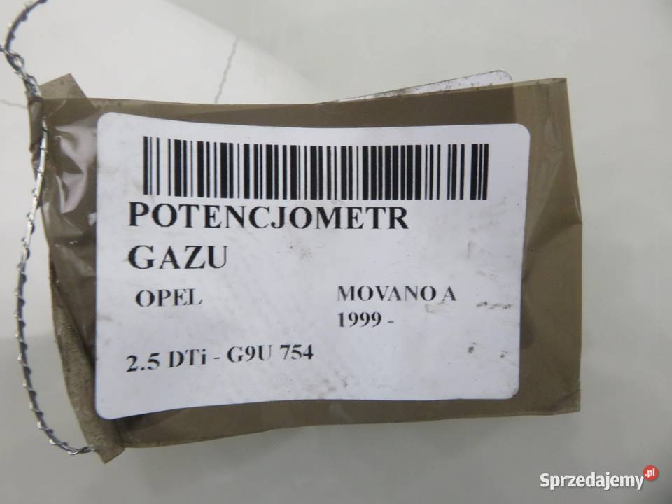 POTENCJOMETR GAZU OPEL MOVANO A 7700314525