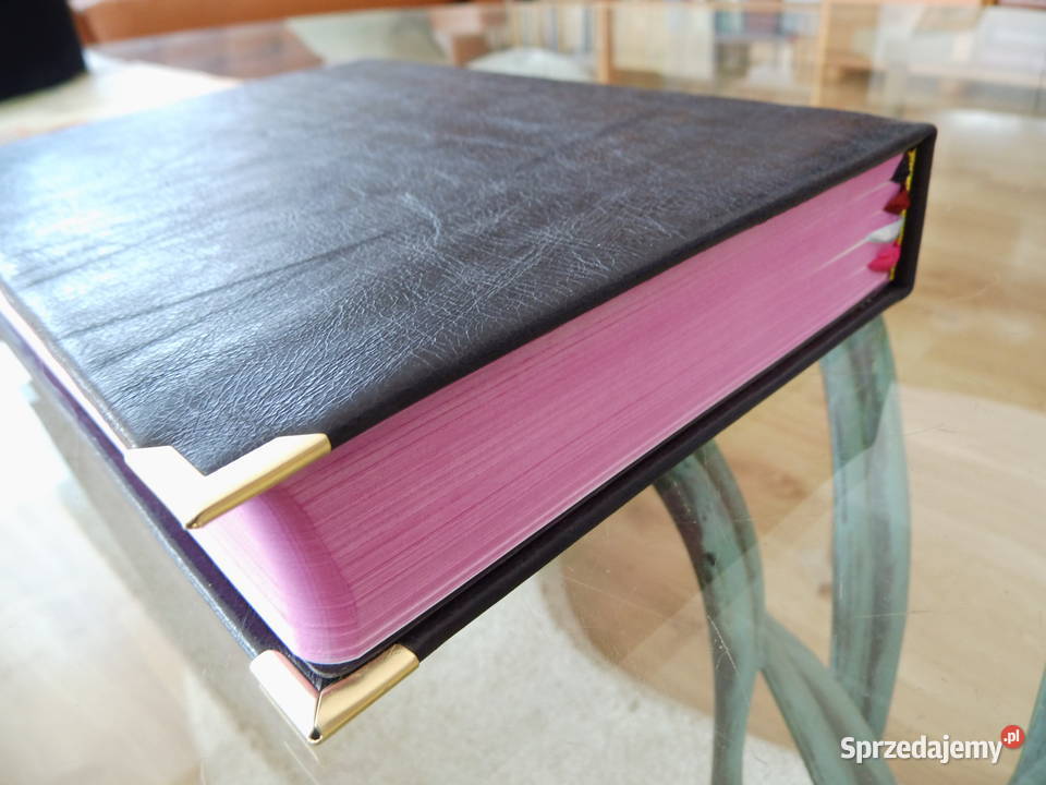 Pismo Święte Biblia Skóra Nowa Prezent księdza wielkopolskie Radzewice sprzedam