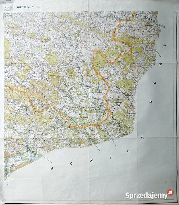 Mapa topograficzna pow limanowski 125 000 6 Limanowa