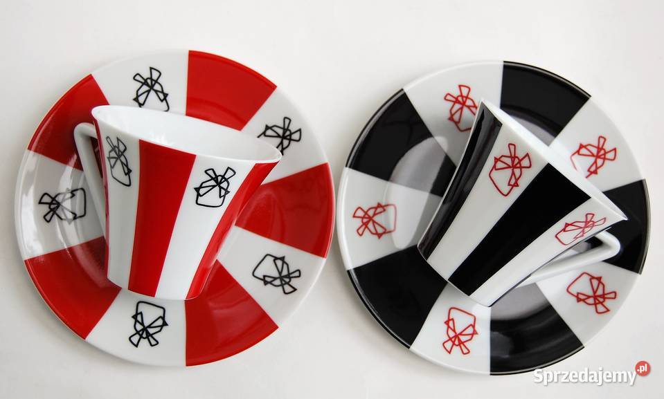 Filiżanki espresso Moulin Rouge porcelana wielokolorowy Lublin