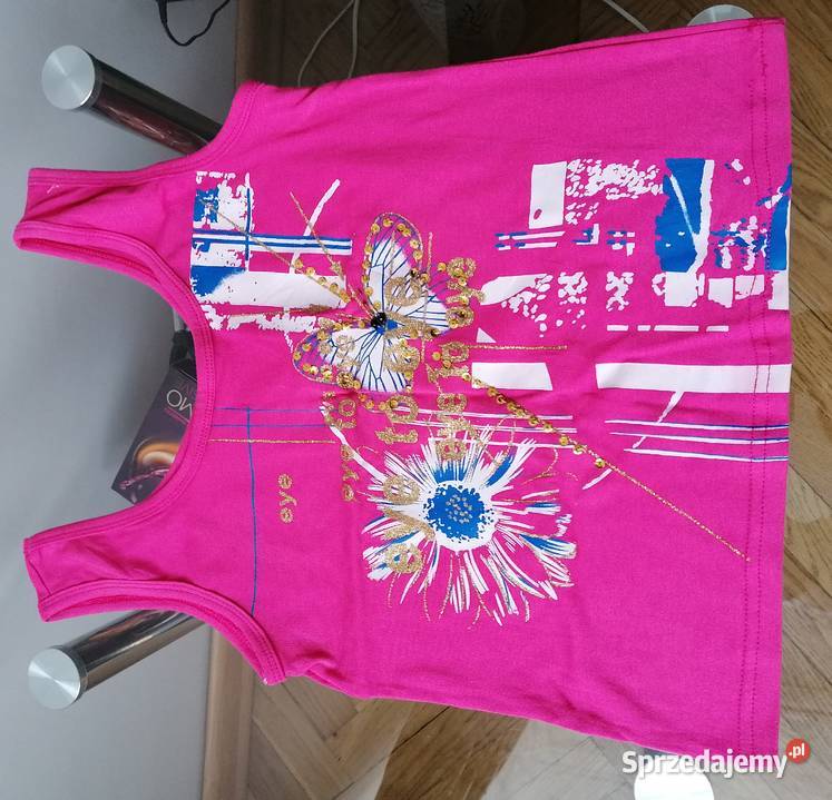 NOWY DAMSKI RÓŻOWY TOP R UNIWERSALNY Łódź sprzedam