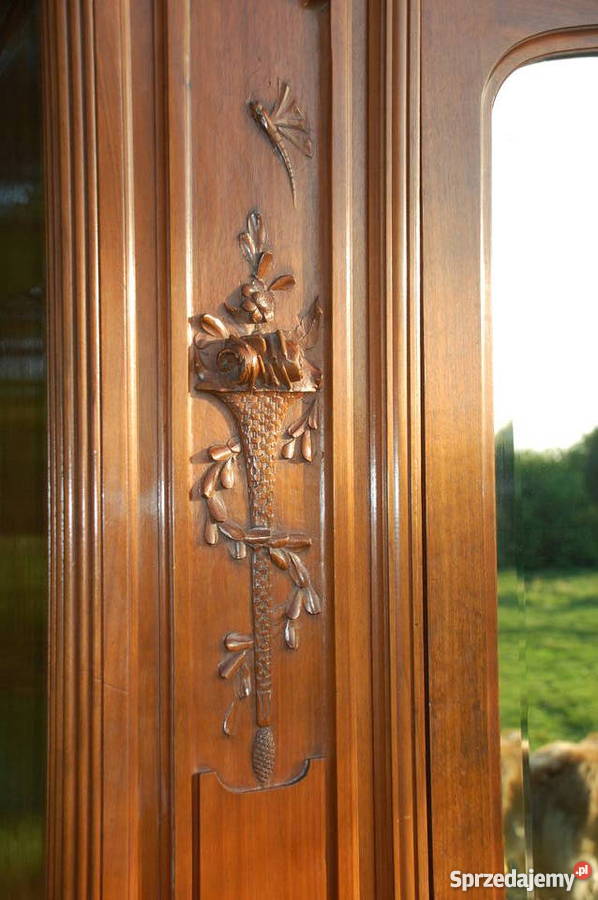 Francuska piękna szafa z kryształowym lustrem z Lublin