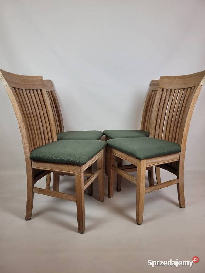 Komplet dębowych krzeseł do jadalni 4 zachodniopomorskie Białogard