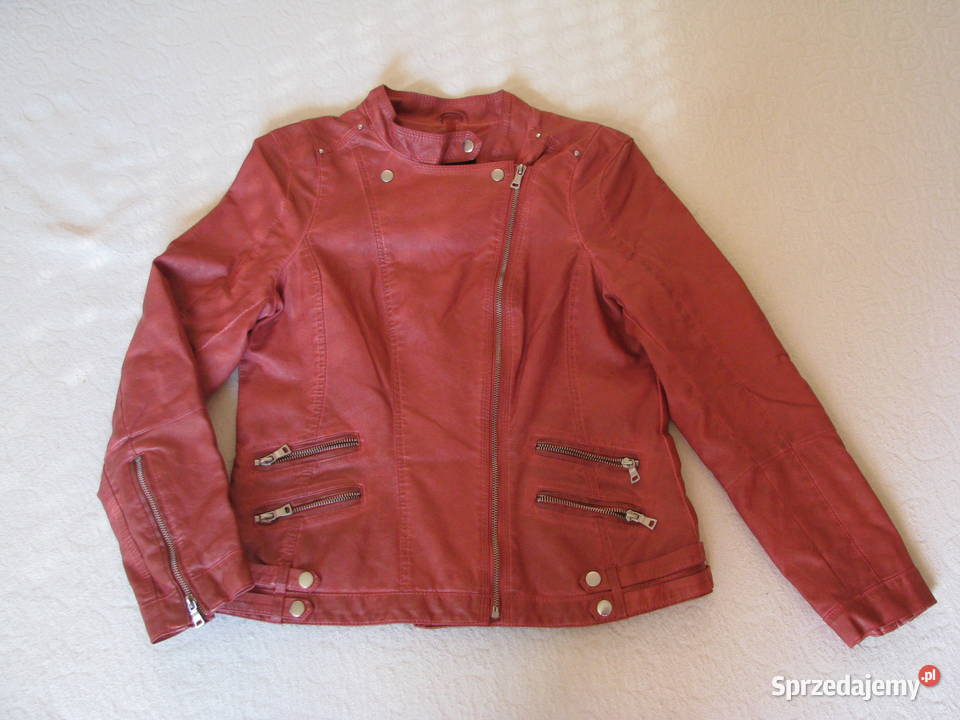 Kurtka ramoneska ze skórki na stójce 42 Rozmiar 42(XL) Brzegi sprzedam
