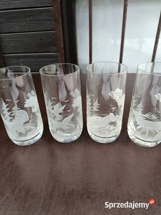 Szklanki z motywami zwierząt 4 Warszawa