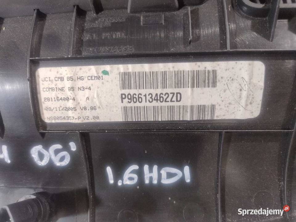 LICZNIK CITROEN C4 16 HDI osobowe Liczniki i zegary