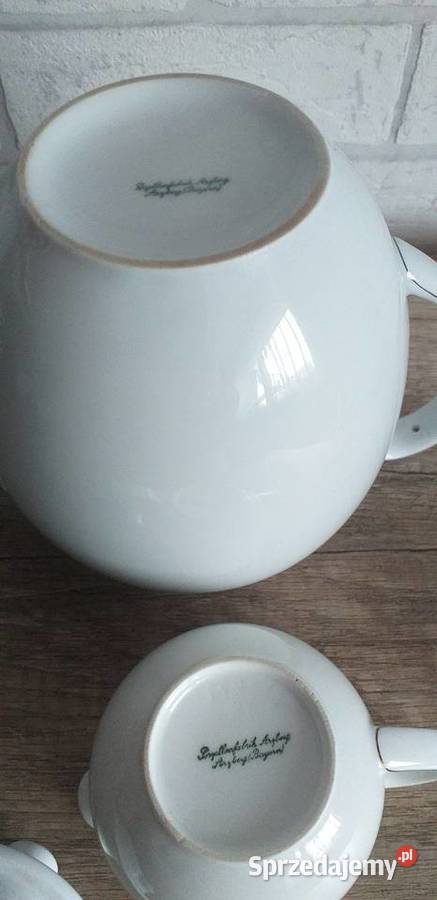 Porcelanowy sygnowany zestaw Niemcy Przedbórz