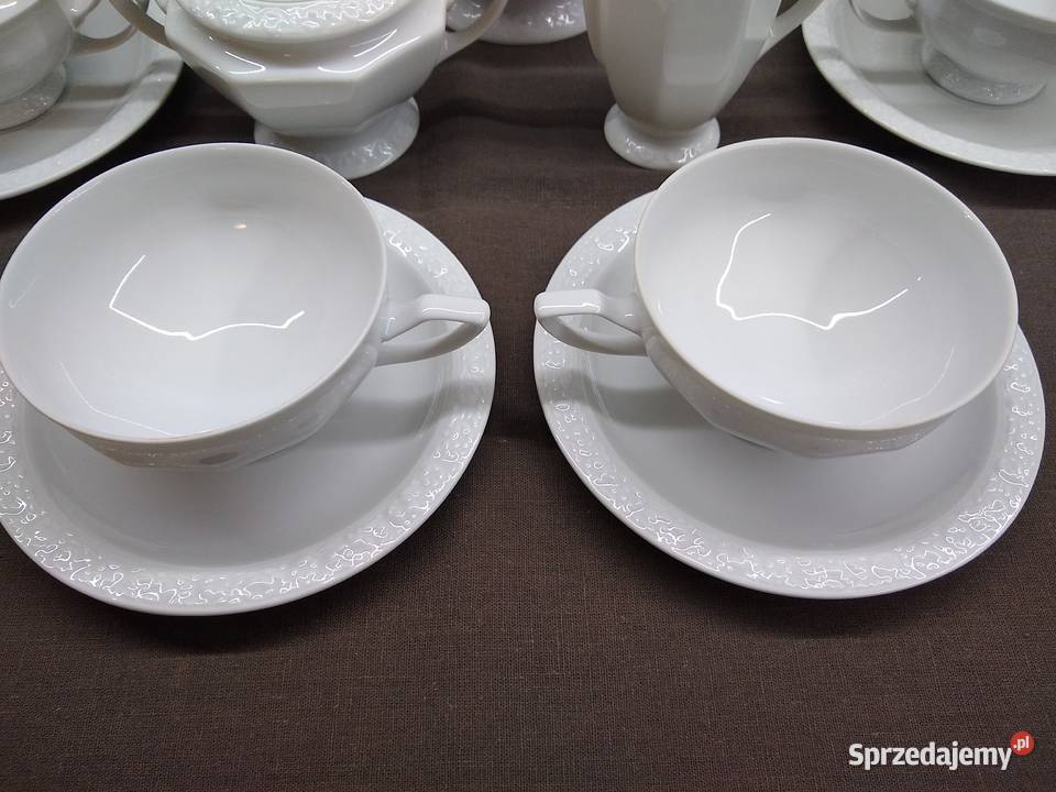 Rosenthal Biała Maria serwis herbata współczesny Kalisz