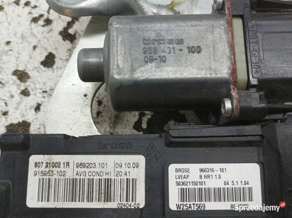 MECHANIZM SZYBY LEWY PRZÓD 807310021R Renault