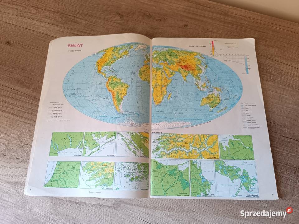 Uniwersalny szkolny atlas geograficzne PPWK Rzeszów