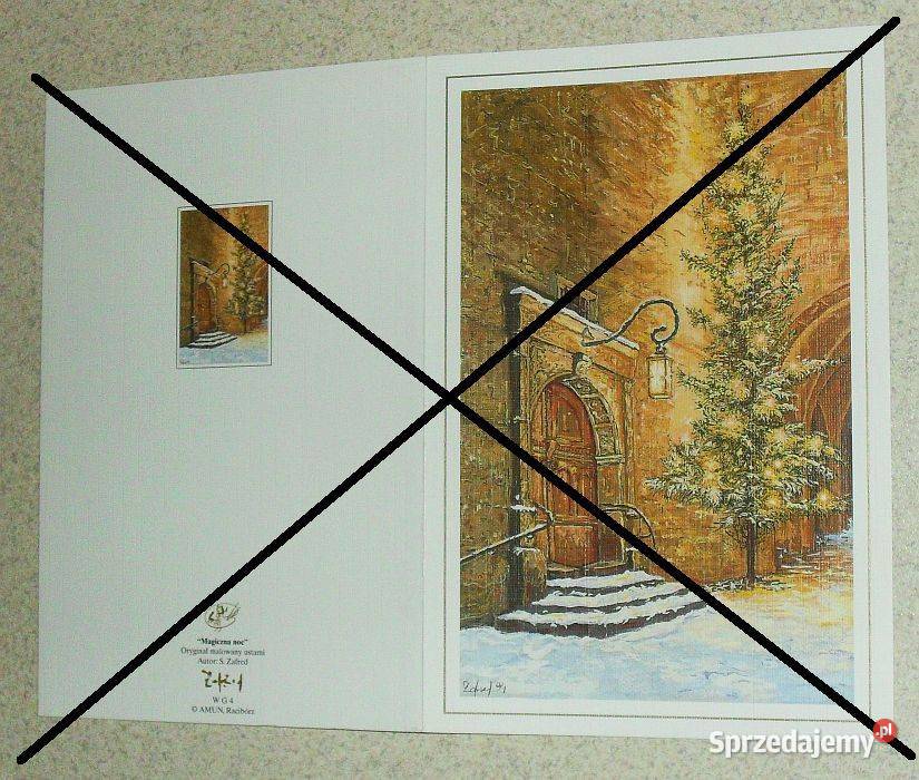 Unikatowe kartki świąteczne Reprodukcje Kolekcja Gliwice