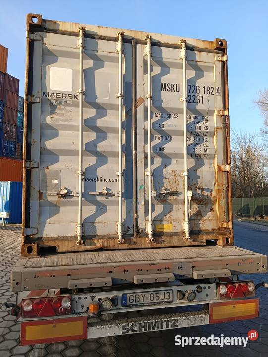 Kontener 20HC sprzedaż z placu transport Łobez
