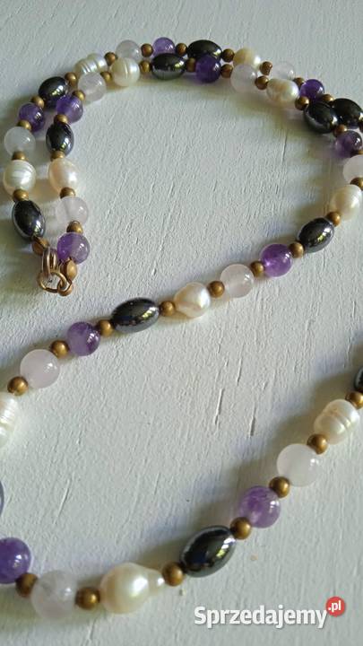 KOMPLET BIŻUTERII NASZYJNIK I DWIE BRANSOLETKI Piła