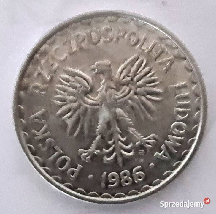 Moneta 1 złoty polski PLZ z PRLu Polska Tarnów