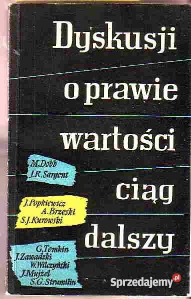 4919 DYSKUSJI O WARTOŚCI CIĄG DALSZY M DOBB JR S Czyrna