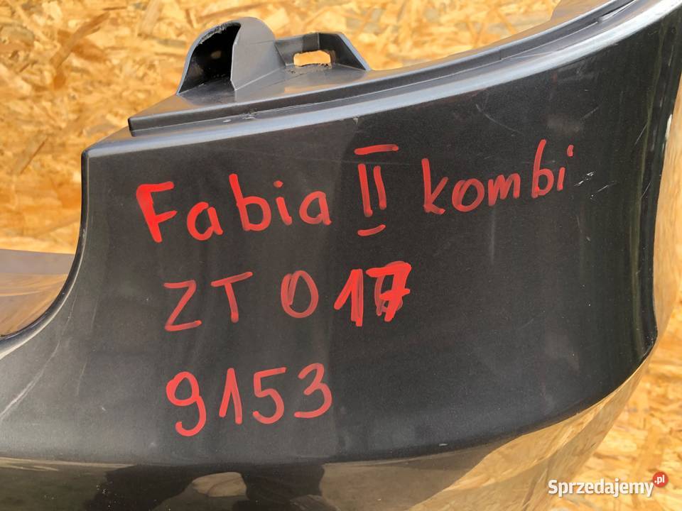 Skoda Fabia 2 II kombi 9153 zderzak tył Słowikowo