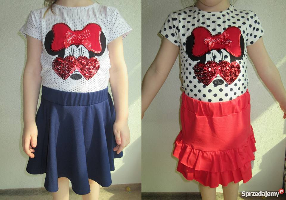 Komplet MINNIE Myszka Mickey bluzka spódniczka Disney Warszawa