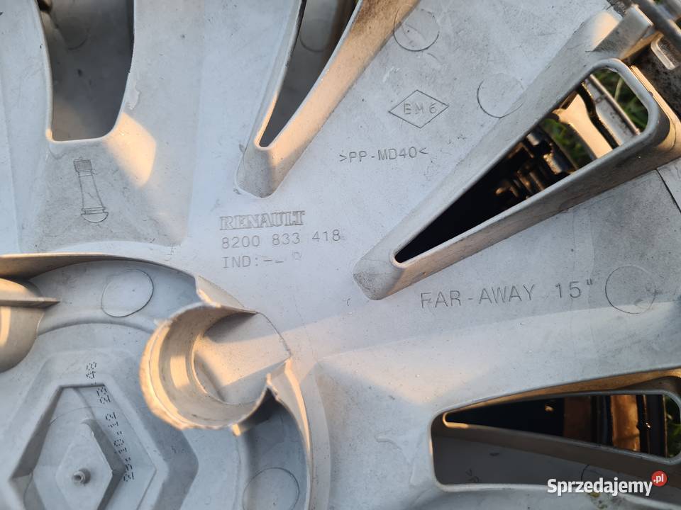 Kołpaki Renault Clio 3 III 15 kpl oryginał łódzkie Piotrków Trybunalski