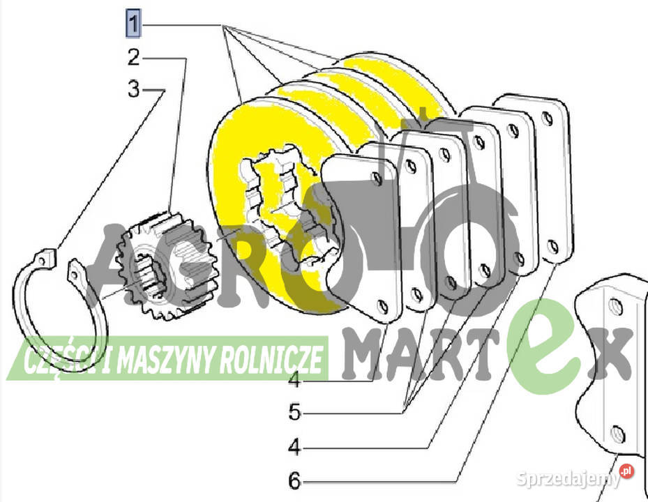47127225 TARCZA HAMULCOWA PRZEKŁADKA CNH Wichrów