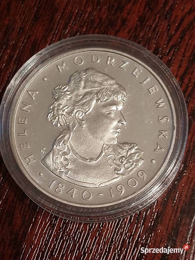 Moneta 100 1975 Modrzejewska Żary