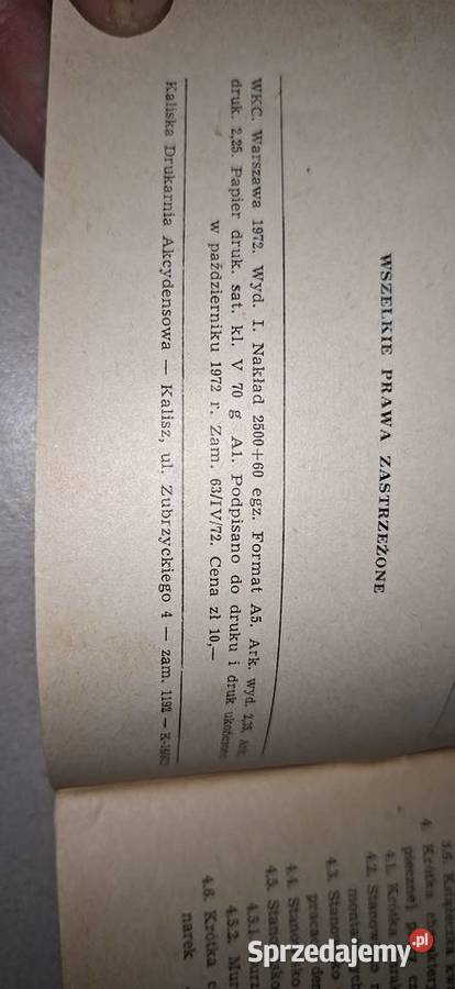 Karta BHP PRL 1972 unikatowy poradnik chemika Łęczyca