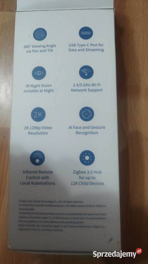 kamera wewnętrzna aqara g3 hub zigbee 30 wifi