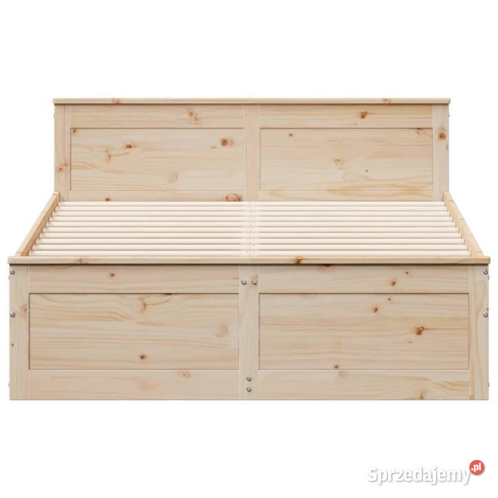 Łóżko bez materaca z wezgłowiem sosnowe 150x200 Warszawa sprzedam