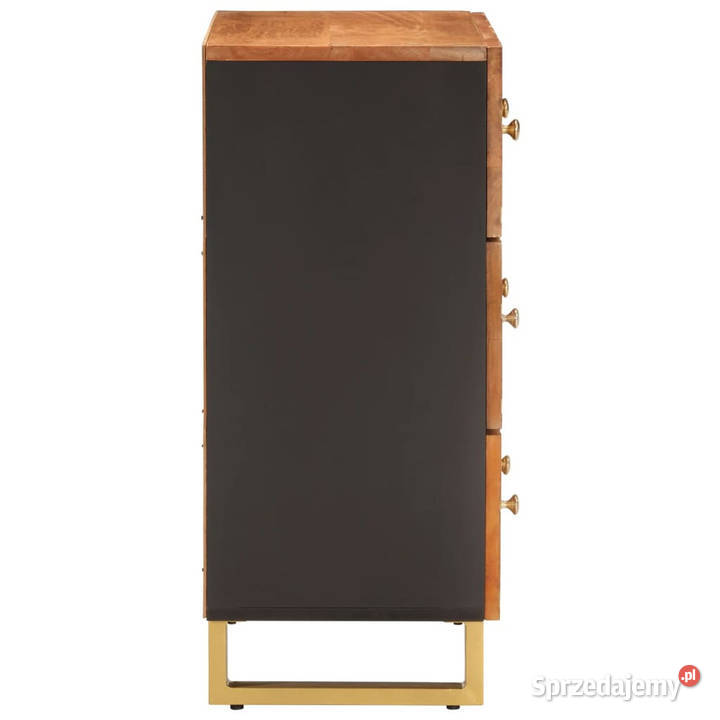 Szafka brązowoczarna 60x335x75 lite drewno mango Warszawa