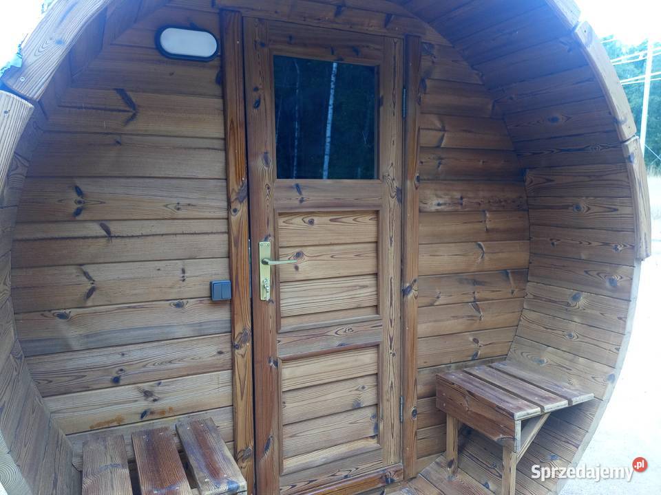 Sauna Beczka z Thermo Drewna 400 Sauna Ogrodowa Architektura ogrodowa Suwałki