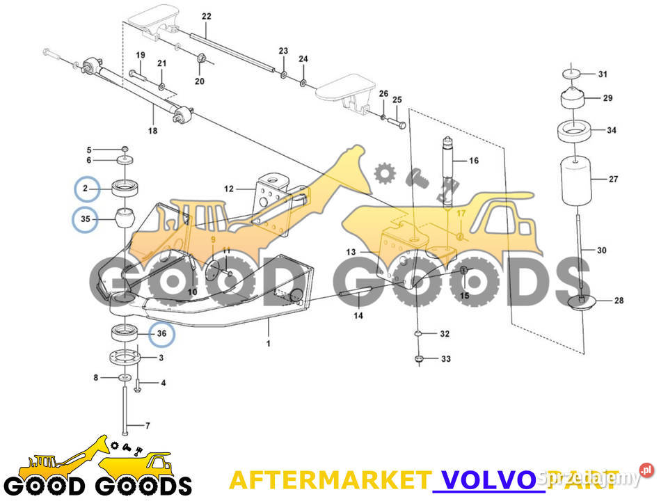VOLVO TULEJA ŁĄCZNIK TULEJA 16873214 16920959 Władysławów