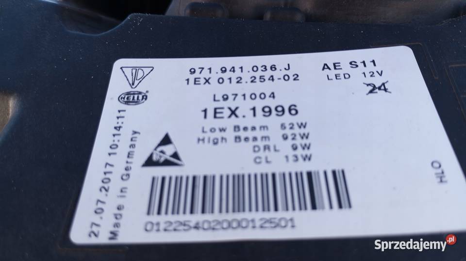 971941036J PORSCHE PANAMERA 971 FULL LED LAMPA Nowy Tomyśl