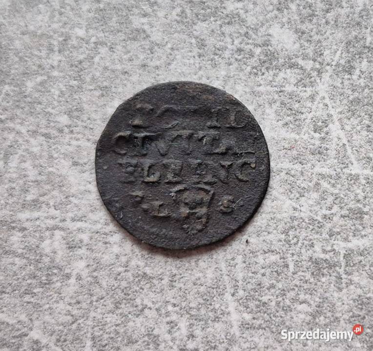 126 Zestaw monet 3 Szelągi miejskie August III łódzkie Wola Kruszyńska