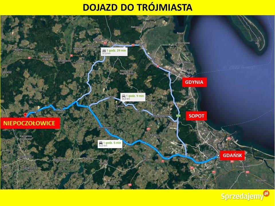 Niepoczołowice Kaszuby działka budowlana pod Sprzedaż