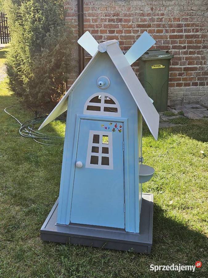 Wiatrak ogrodowy drewniany domek dzieci duży Lublin