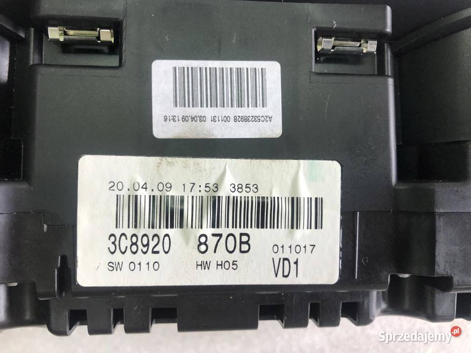LICZNIK ZEGARY 3C8920870B VW PASSAT CC 20TSI Liczniki i zegary wielkopolskie